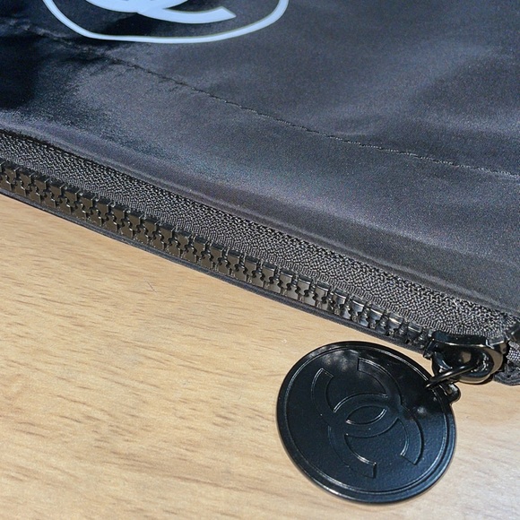 Chanel Black Puffy Cosmetic Bag/Pouch - Picture 5 of 7